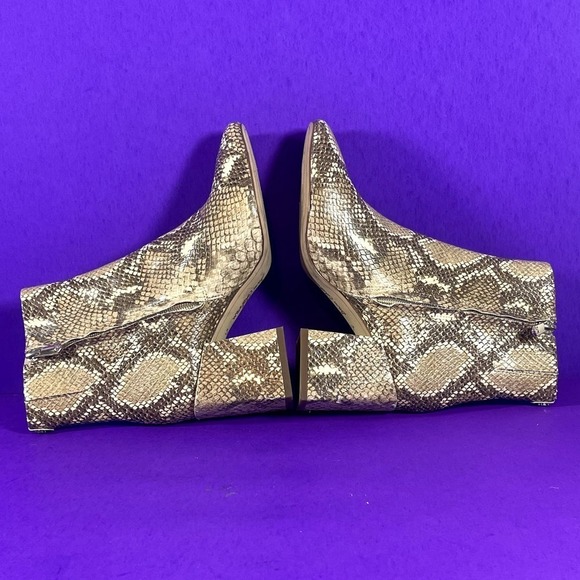 Sam‎ Edelman Women's Tan Snake Print DaRuby Ankle Bootie Shoe Size 5.5-NEW - Picture 7 of 11